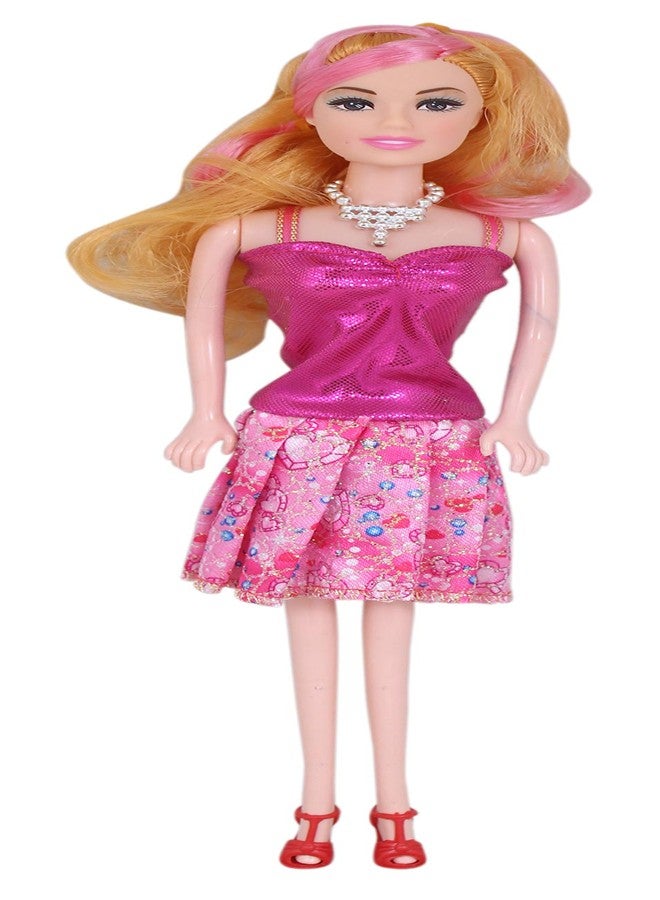 Tickles Fashion Stylish Doll with Friend Pretend Play Toy for Kids Girls Birthday Gift (Size: 30 cm Color: Pink) - Image 3